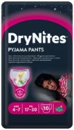Pilt Huggies püksmähkmed DryNites 17-30kg 4-7aastane tüdruk 10tk