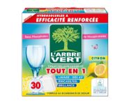 Pilt Larbre Vert nõudepesumasina tabletid Lemon 30tk