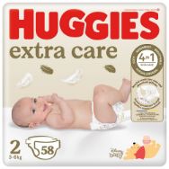 Pilt Huggies mähkmed Extra Care 2 3-6kg 58tk