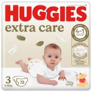 Pilt Huggies mähkmed Extra Care 3 6-10kg 72tk