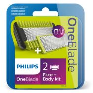 Pilt Philips OneBlade näole+kehale 360 otsikud QP620