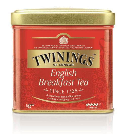 Pilt Twinings must purutee English Breakfast 100g