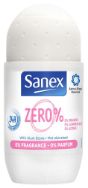 Pilt Sanex rulldeodorant Zero% lõhnavaba 50ml