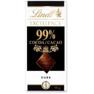 Pilt Lindt Excellence tume šokolaad Dark 99% 50g