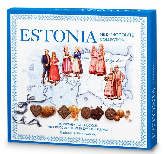 Pilt Pergale piimašokolaadiaasortii Estonia, 114g