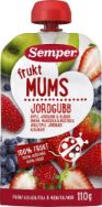 Pilt Semper puuviljapüree Fruktmums maasikaga, 110gr alates 6k
