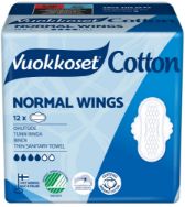 Pilt Vuokkoset hügieeniside Cotton Normal Wings 12tk
