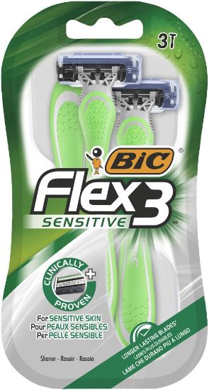 Pilt Bic raseerija Flex3 Sensitive 3tk