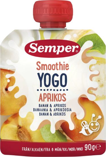 Pilt Semper banaani-aprikoosi jogurtiga smuuti 90g 6k