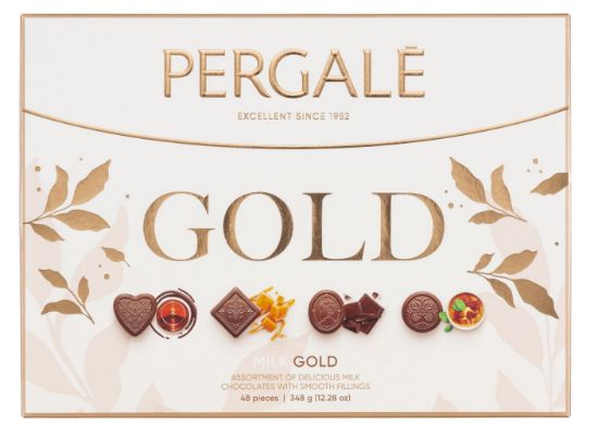 Pilt Pergale šokolaadikommideassortii Gold, 348g