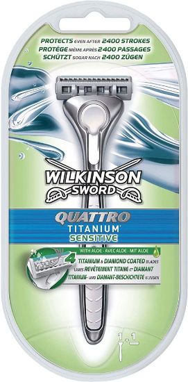 Pilt Wilkinson raseerija Quattro Titanium Sensitive süsteem