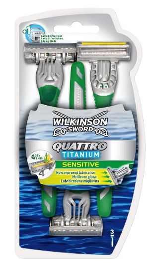 Pilt Wilkinson raseerija Quattro Titanium Sensitive 3 tk/pk