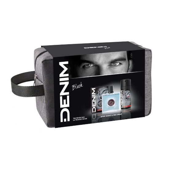 Pilt Denim ASL+ deo 150ml+ kosmeetikakott  Black Kinkekarp