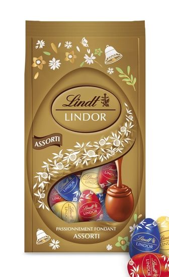 Pilt Lindt Lindor šokolaadiassortii Lihavõttemunad 180g