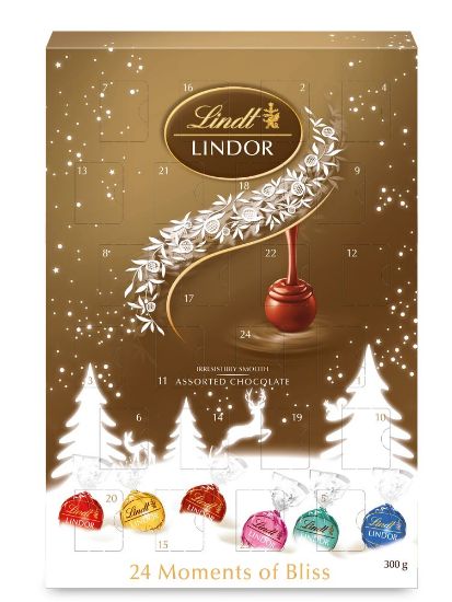 Pilt Lindt Lindor advendikalender assortii 300g