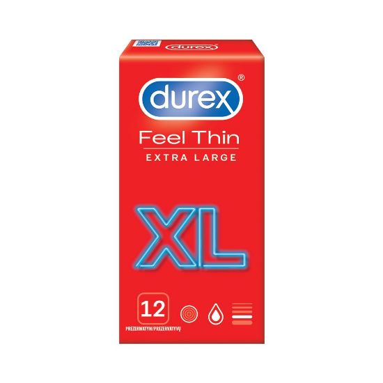 Pilt DUREX Feel Thin XL kondoomid, 12 tk