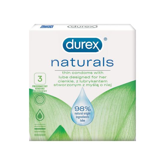 Pilt DUREX Naturals Thin kondoomid, 3 tk
