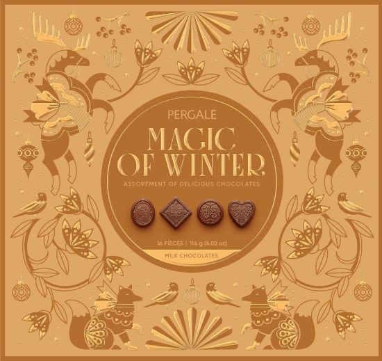 Pilt Pergale assortii MAGIC OF WINTER piimašokolaad 114g