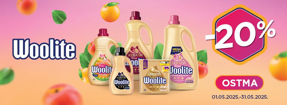 Reckitt Benckiser kampaania Woolite -20%