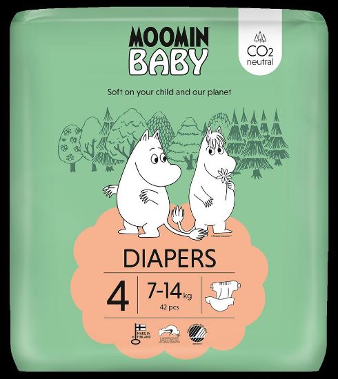 Pilt Moomin Baby mähkmed Nr4 7-14kg 42tk