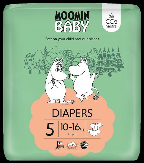 Pilt Moomin Baby mähkmed Nr5 10-16kg 40tk