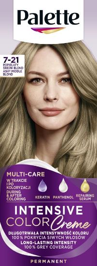 Pilt Palette ICC püsivärv 7-21 Tuhkjas keskmine blond