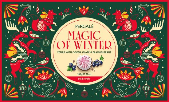 Pilt Pergale sefiir MAGIC OF WINTER vanilje, mustsõstra 158 g