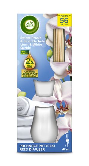 Pilt AIR WICK Diffuser Linen & White Orchid 42 ML