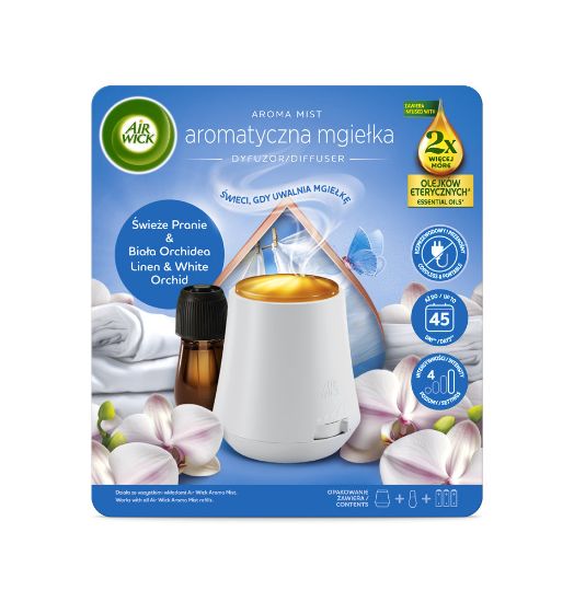 Pilt AIR WICK Aroma Mist Linen & White Orchid komplekt 20 ML