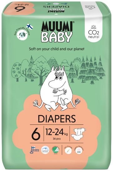 Pilt Muumi Baby mähkmed Nr6 12-24kg 36tk