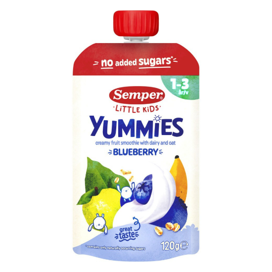 Pilt Semper Yummies mustikas 120g 1-3a.