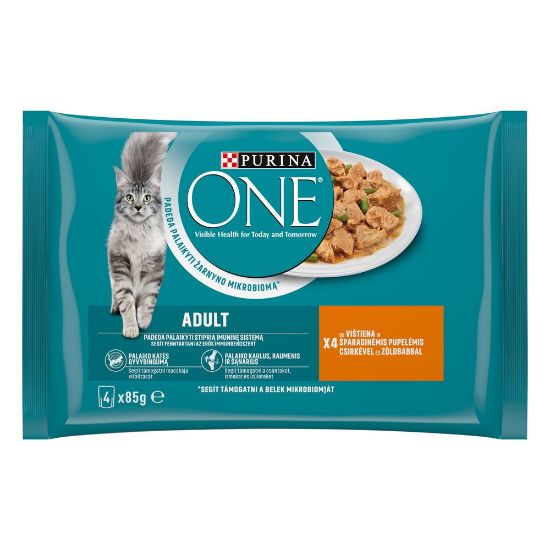 Pilt One kiisueine Adult kana-roh.oad 4x85g