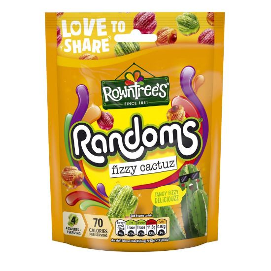 Pilt Rowntrees Randoms kummikommid Fizzy Cactus 130g