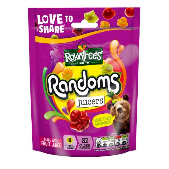 Pilt Rowntrees Randoms kummikommid Juicers 140g
