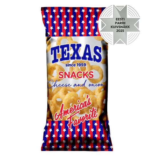 Pilt Texas maisirõngas juustu- ja sibulamaitselised 50g