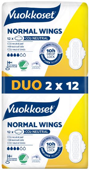 Pilt Vuokkoset hügieeniside Normal Wings  2x12tk