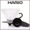 Pilt HARIO V60 koonus klaas must 02