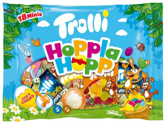 Pilt (PARIM ENNE) Trolli kummikommisegu Hoppla Hopp 360g