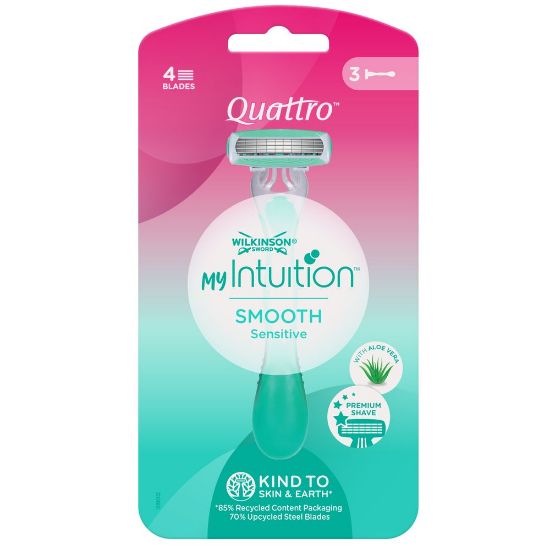 Pilt Wilkinson raseerija Quattro Women Sensitive 3 tk/pk