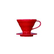 Pilt HARIO V60 koonus keraamiline, punane 01