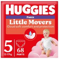 Pilt Huggies püksmähkmed Little Movers 5 Box Girl 12-17kg 68tk