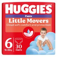 Pilt Huggies püksmähkmed Pants Little Movers 6 Boy 15-25kg 30tk
