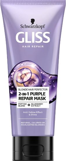 Pilt Gliss juuksemask 2in1 PURPLE REPAIR 200ml