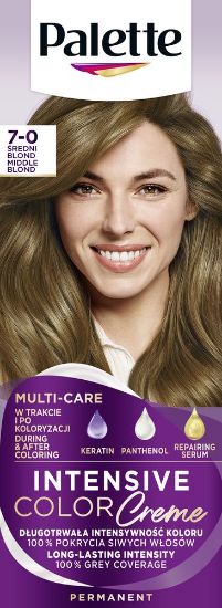 Pilt Palette ICC püsivärv 7-0 (N6) KESKMINE  BLOND