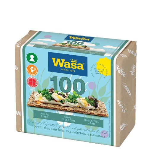 Pilt Wasa 100 näkileivad seemnete ja meresoolaga, 245g
