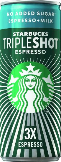 Pilt Starbucks Tripleshot kohvijook Ilma lisatud suhkruta 300 ml