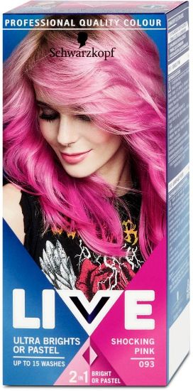 Pilt Schwarzkopf Live kergvärv 93 ŠOKEERIV ROOSA