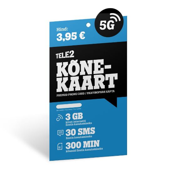 Pilt Tele2 kõnekaart 3,95€