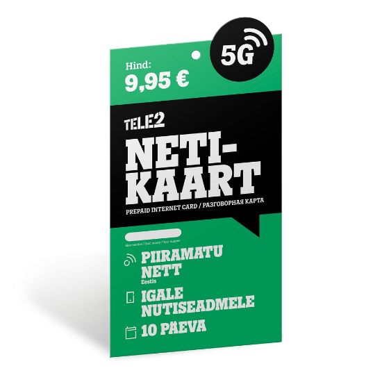 Pilt Tele2 tõeliselt piiramatu internetikaart 9,95€