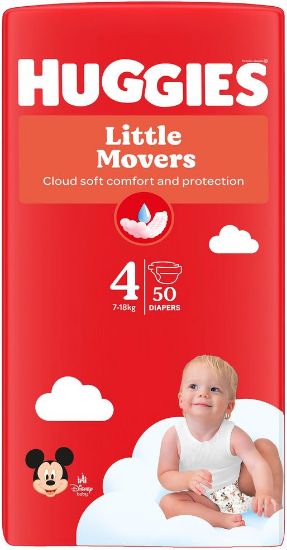 Pilt Huggies mähkmed Little Movers 4 7-18kg 50tk